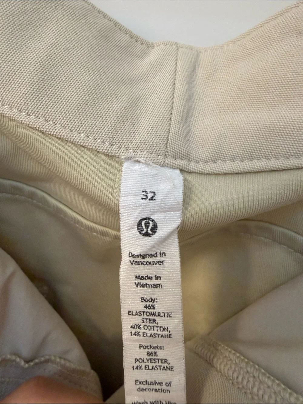 Lululemon Wide-Leg Women's Pants in Light Beige
